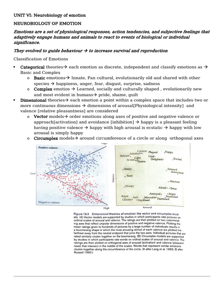 Neurobiology of Emotion Explained | PDF | Emotions | Amygdala