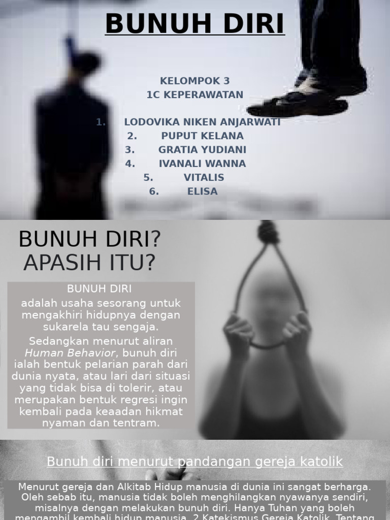 Bunuh Diri Agama Katolik Kel 3 (1c Keperawatan) | PDF