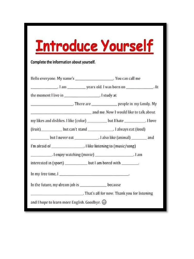 Myself | PDF