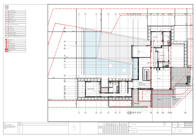 Ground Floor Power Plan for Villa 192 | PDF | Electrical Wiring ...
