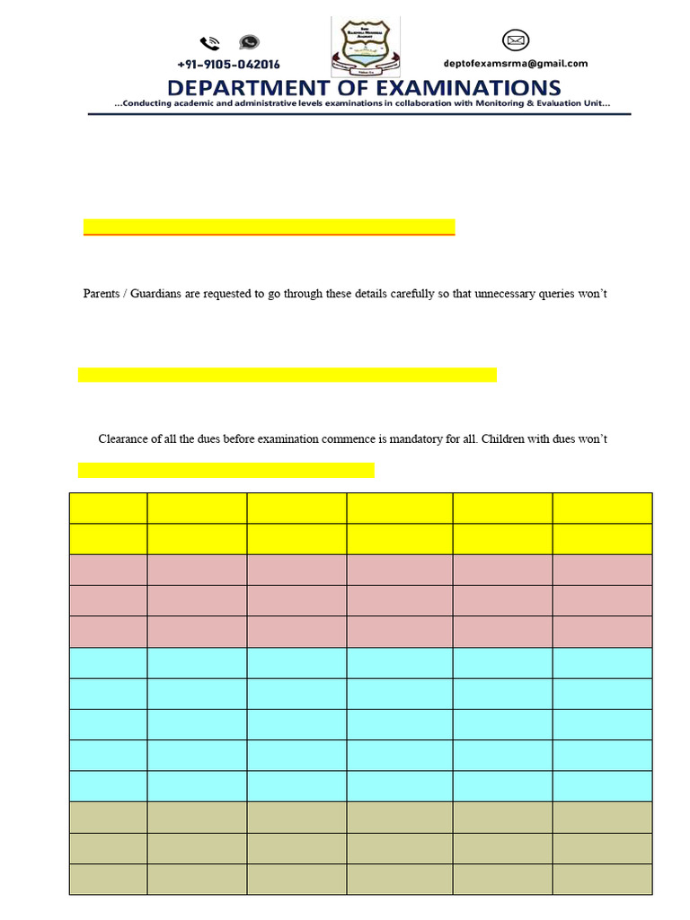 Datesheet UT II 2025 26 | PDF | Chess | Chess Theory
