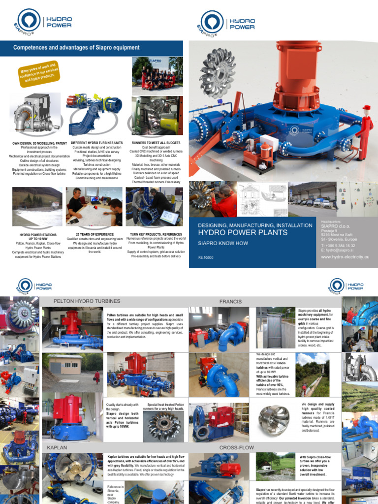 Hydro Power Plant Design & Equipment | PDF | Renewable Electricity ...