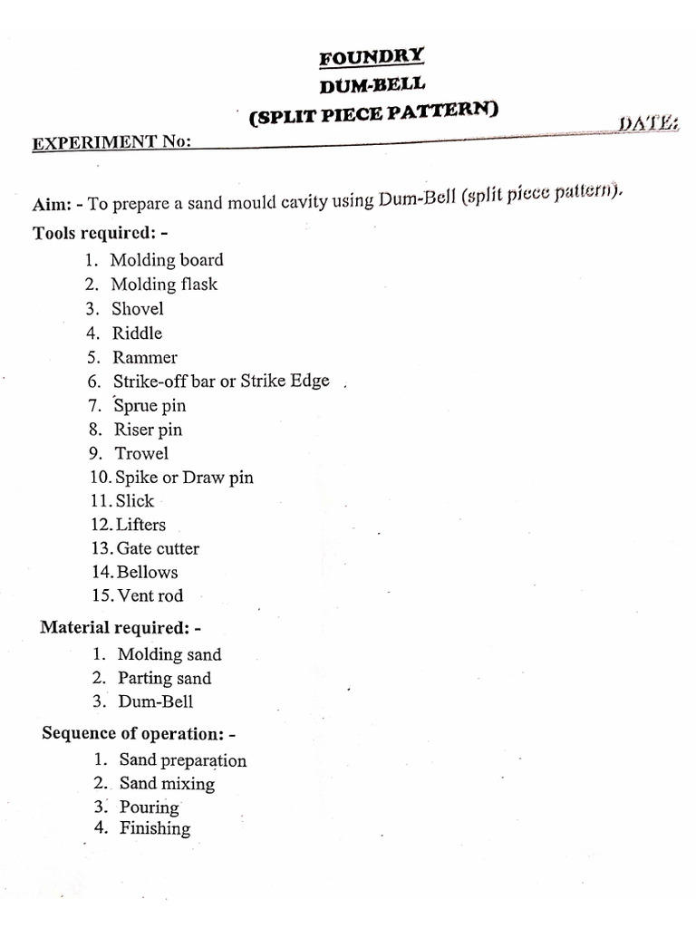 Molding With Split Pattern | PDF