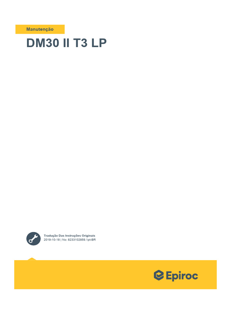 8233102859.1 PT-BR DM30 II T3 LP - Maintenance | PDF | Parafuso | Motores