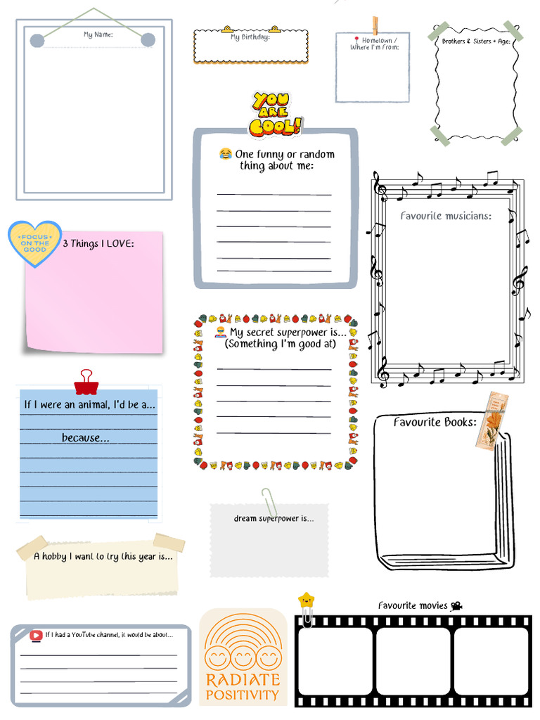 Personal Profile Worksheet | PDF