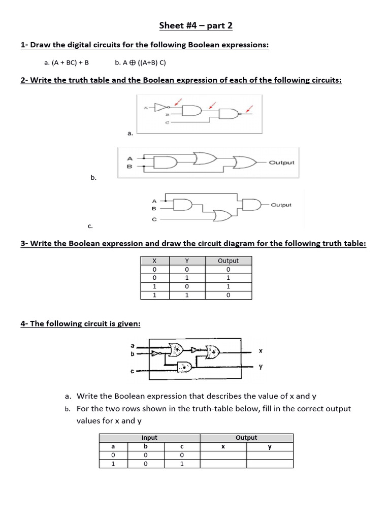 Sheet 4 - Part 2 | PDF