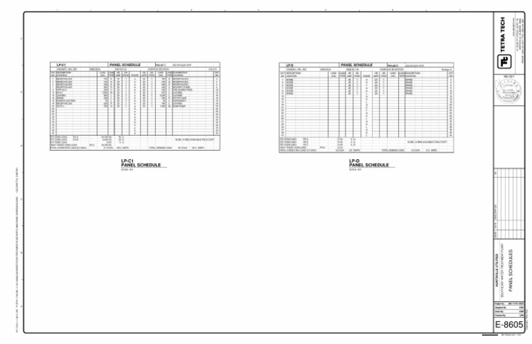 Electrical Panel Schedule Example | PDF