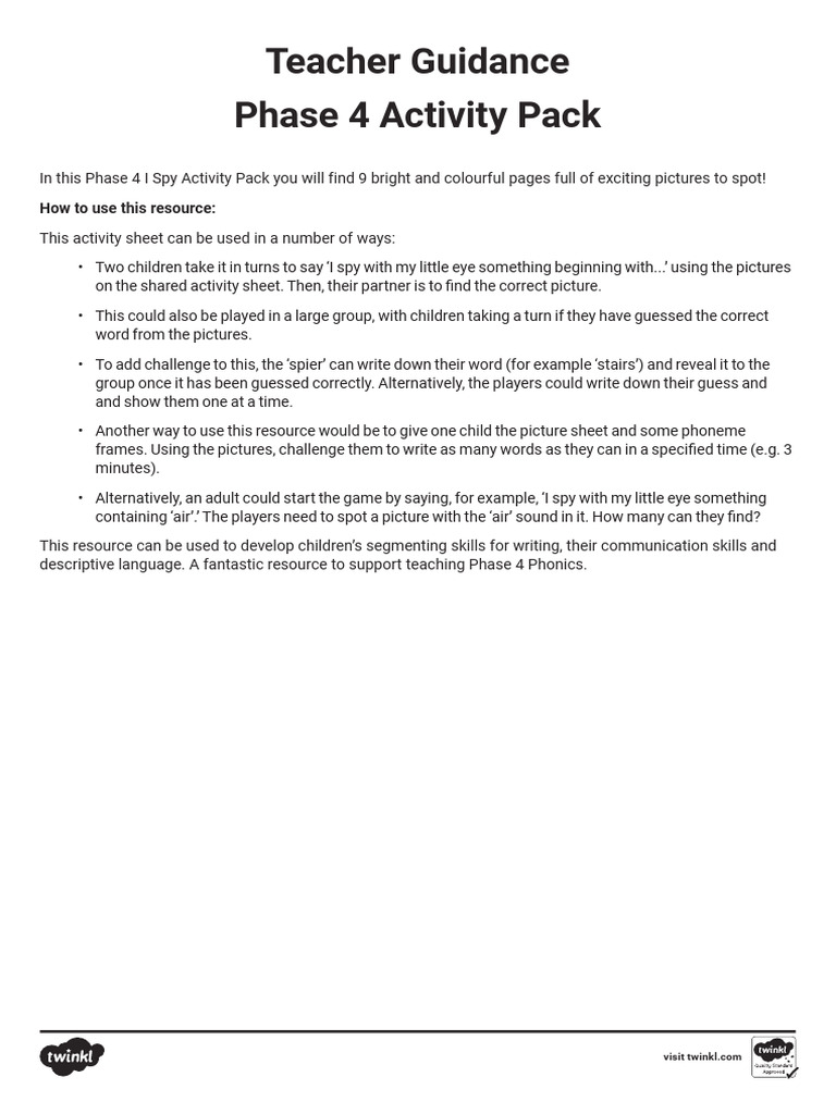 Teacher Guidance | PDF