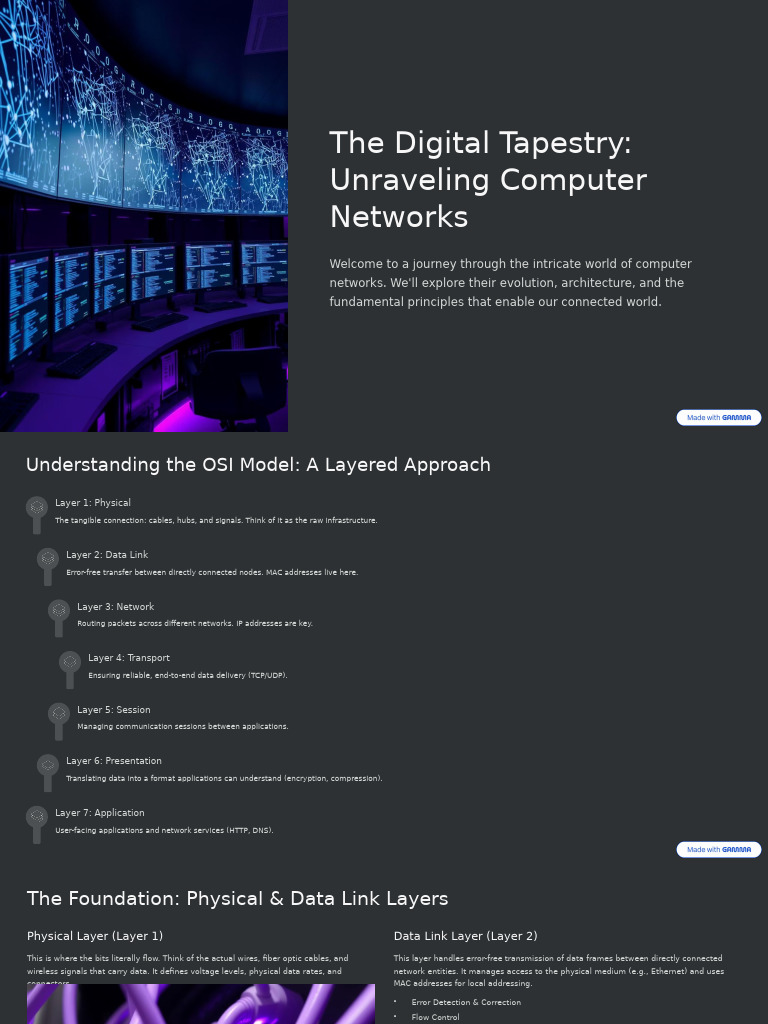 The Digital Tapestry Unraveling Computer Networks | PDF | Transmission ...