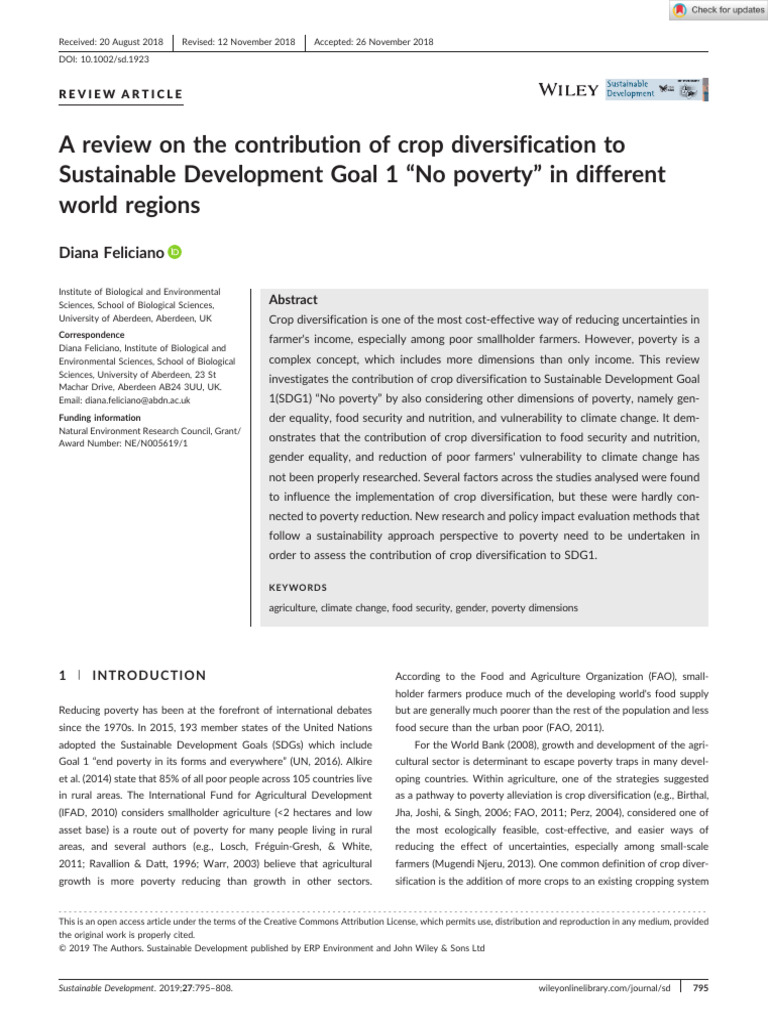 No Poverty 1 | PDF | Food Security | Sustainability