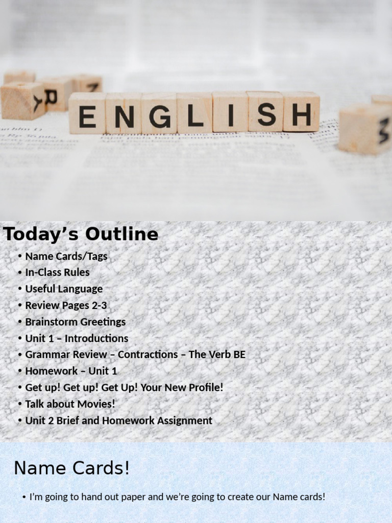 Classroom Activities for Introductions | PDF | Linguistics | Syntax