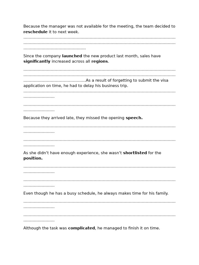 Because The Manager Was Not Available For The Meeting | PDF