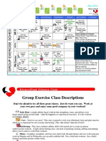 May 2012 Group Fitness Schedule