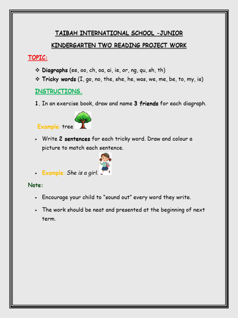 KG 2 Term 2 Project Work | PDF