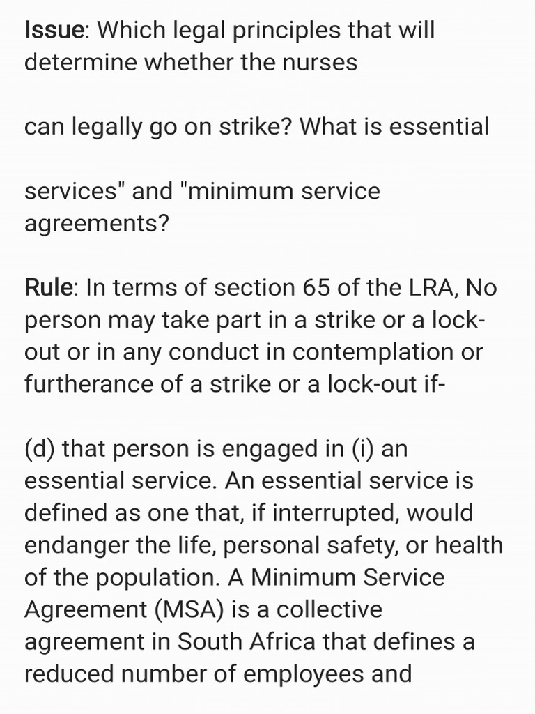 Collective Labour Law Strike Notes | PDF