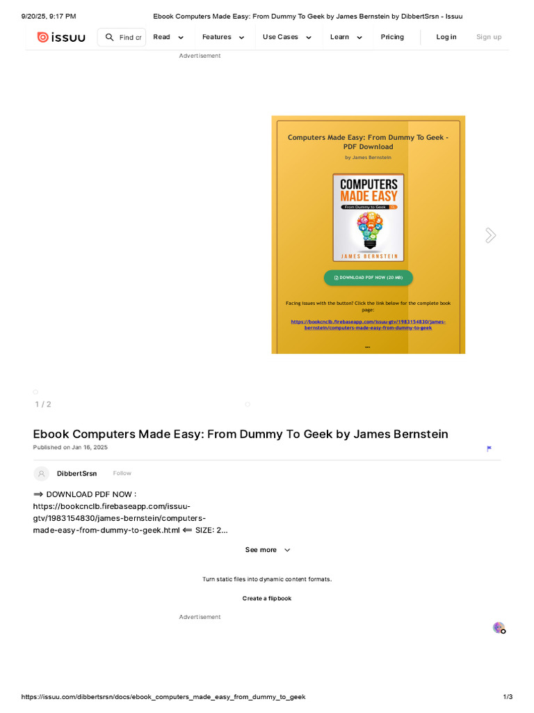 Computers Made Easy for Beginners | PDF | Digital Technology ...