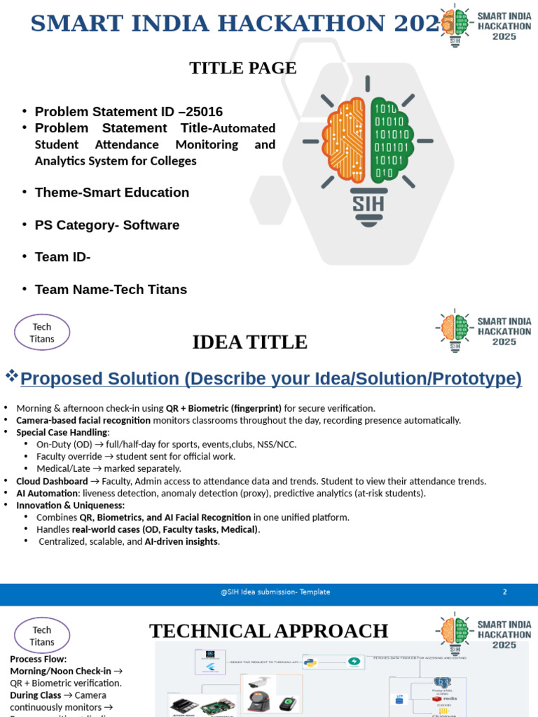 Automated Attendance System for Colleges | PDF | Biometrics | Cloud ...
