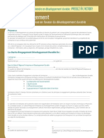 Charte de développement Durable Pour Les Entreprises _formulaire & Annexes INITIATIVESDD2008