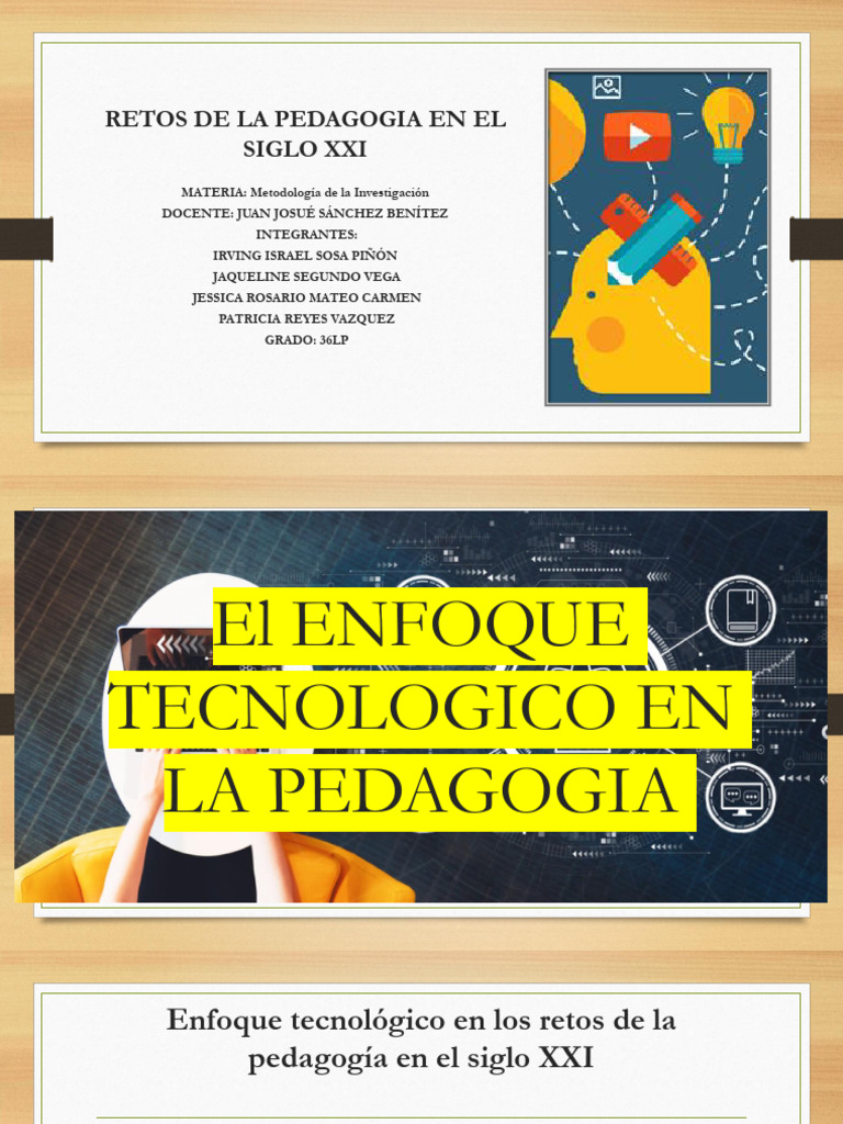 Retos De La Pedagogía En El Siglo Xxi Pdf Aprendizaje