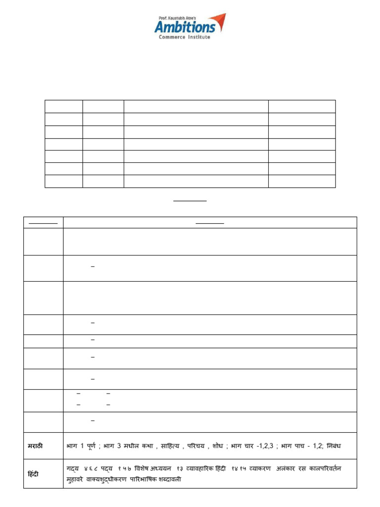 TS 2 Time Table Syllabus 25-26 | PDF