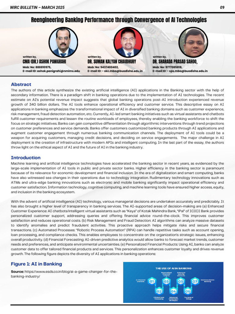 AI Transformations in Banking Sector | PDF | Artificial Intelligence ...