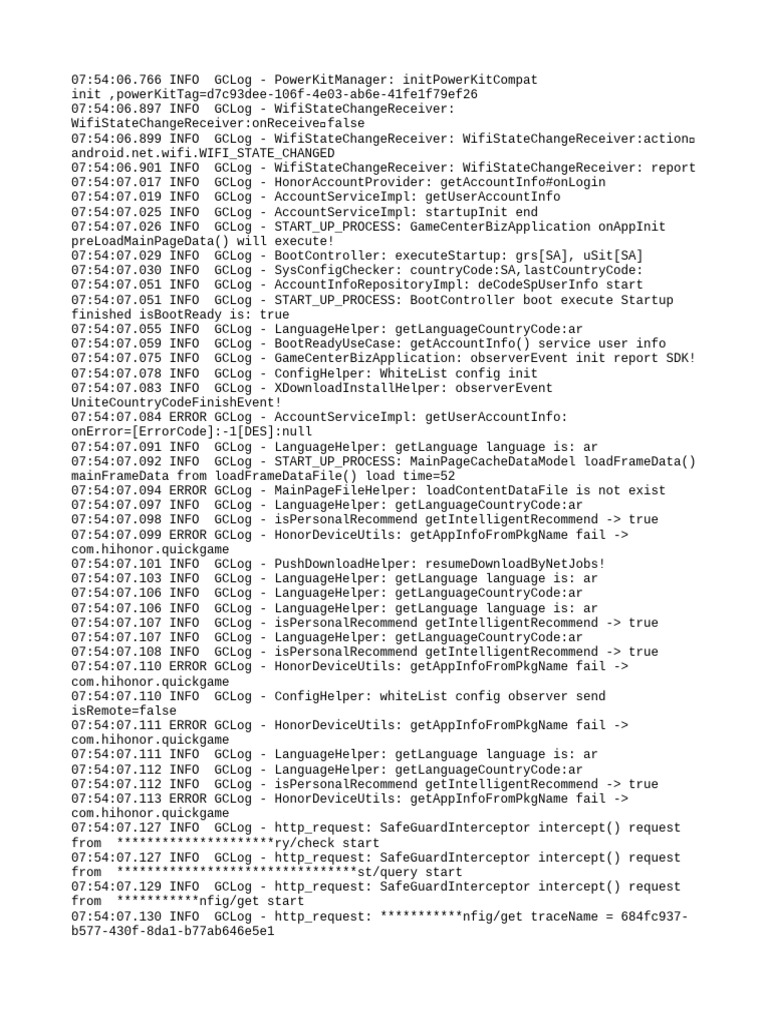 GameCenter Startup Log Analysis | PDF | Information Technology ...