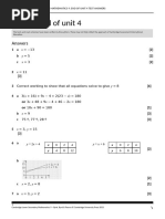 Unit 9 Test Answers for Grade 9 Maths | PDF