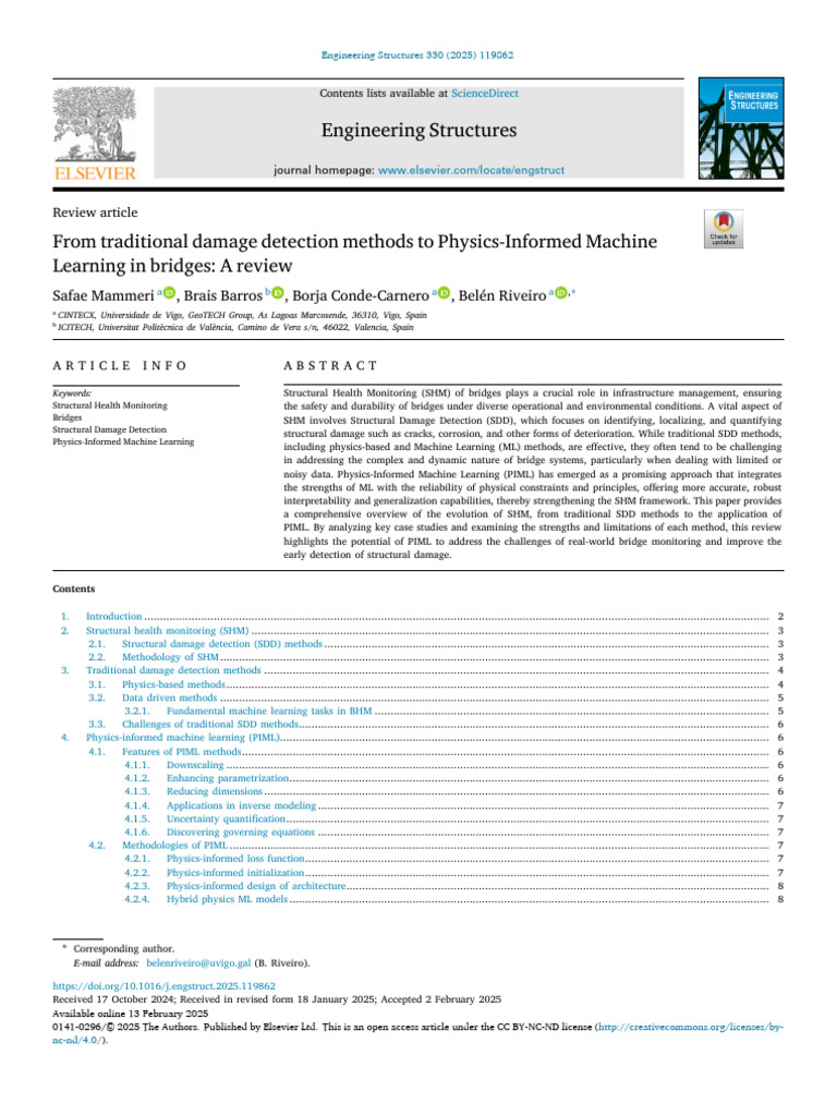 Physics-Informed ML for Bridge Damage Detection | PDF | Machine ...