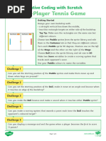 Create a Ping-Pong Game in Scratch | PDF | Table Tennis | Human ...