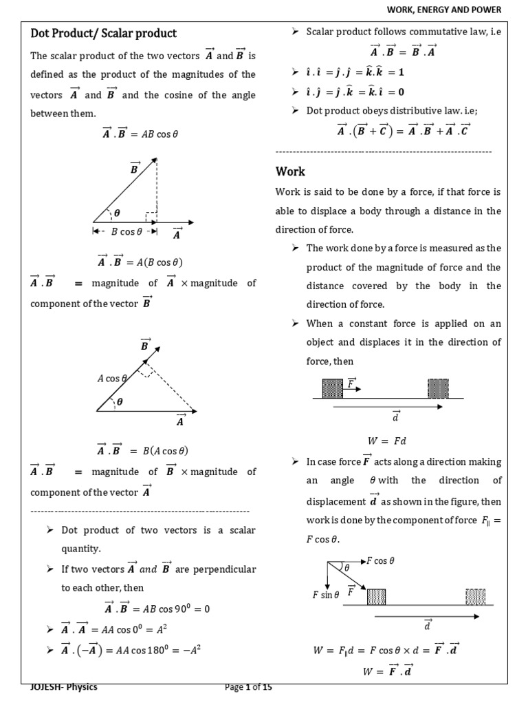 Understanding Work, Energy, and Power | PDF | Euclidean Vector | Force