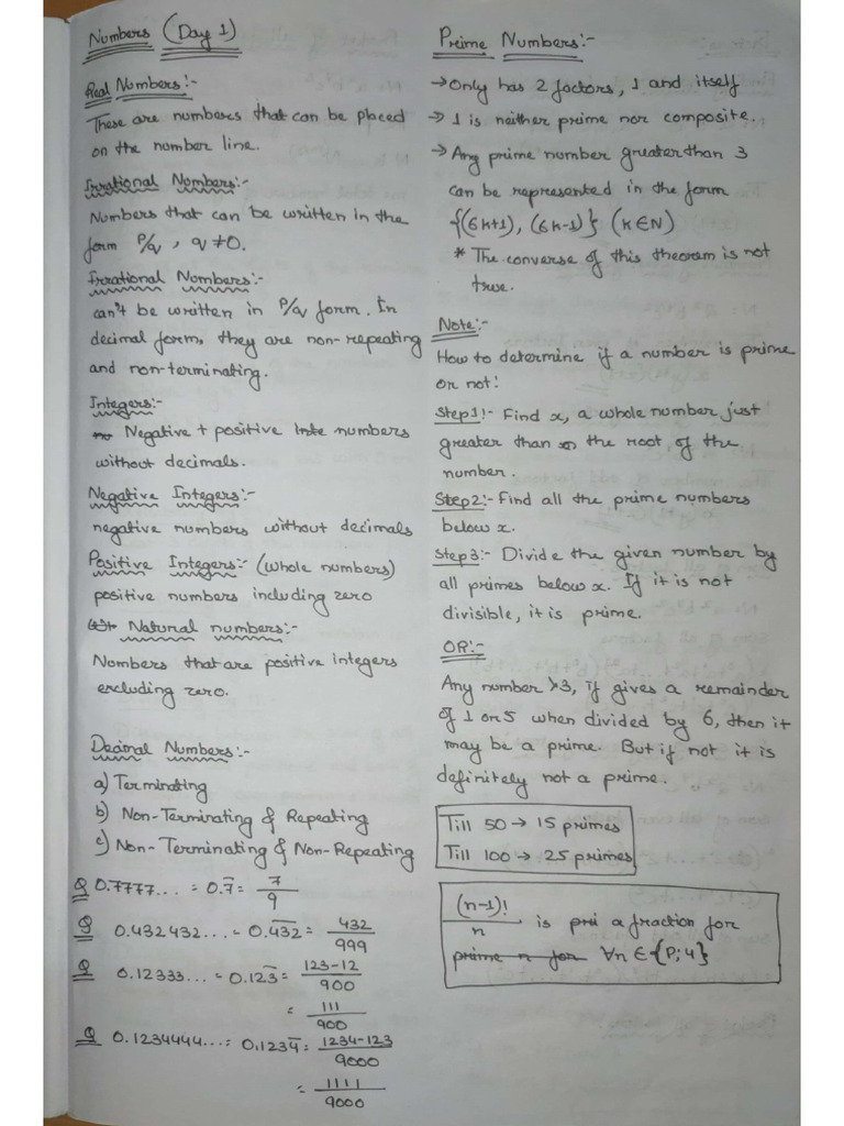 CAT Quants Notes | PDF