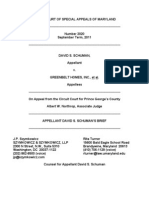 Schuman v. Greenbelt Homes - Appellant's Brief