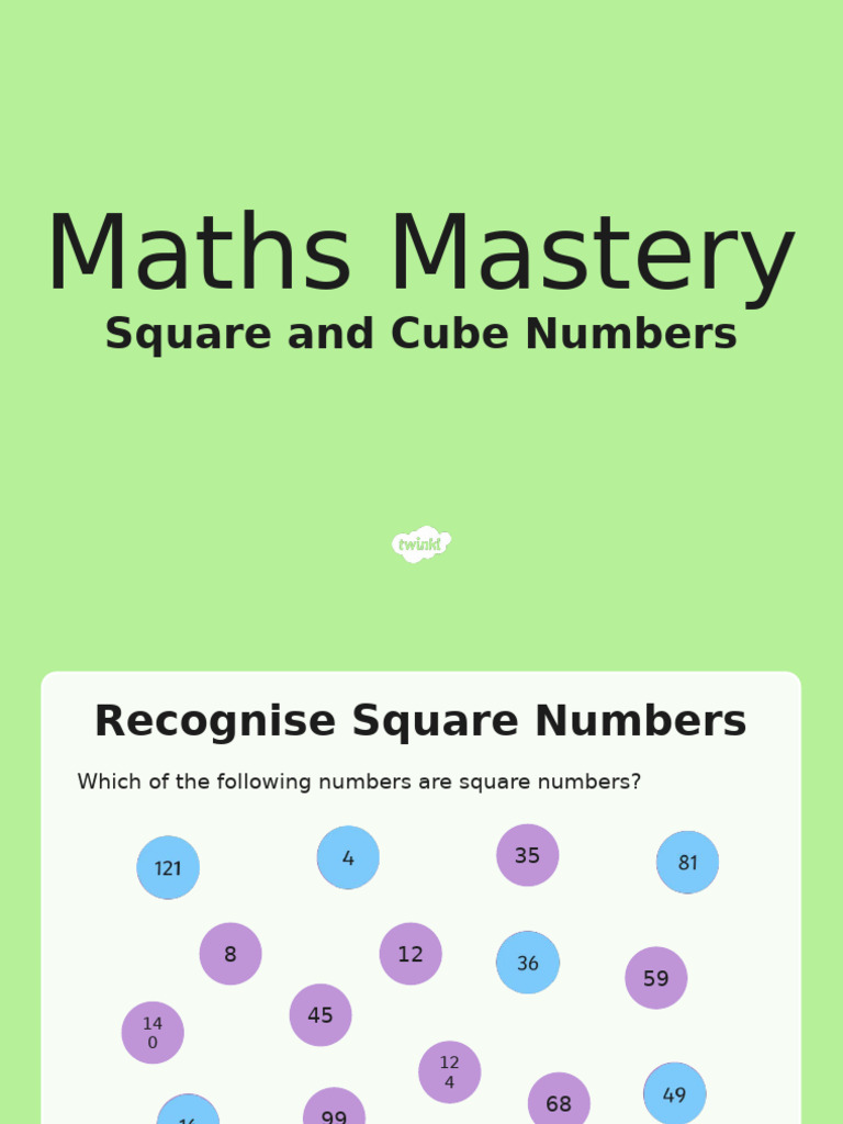 Square and Cube Numbers | PDF | Number Theory | Numbers