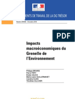 DG Trésor - Impacts Macroeco Grenelle