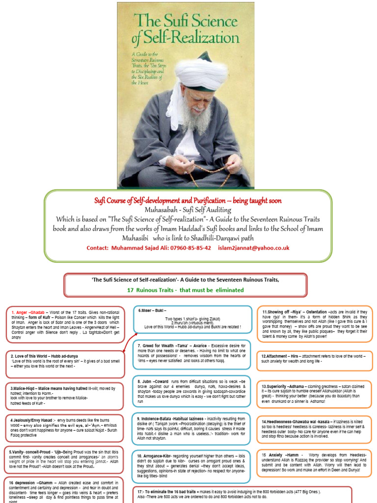 Sufi Self-Development Course Overview | PDF | Anger | Forgiveness