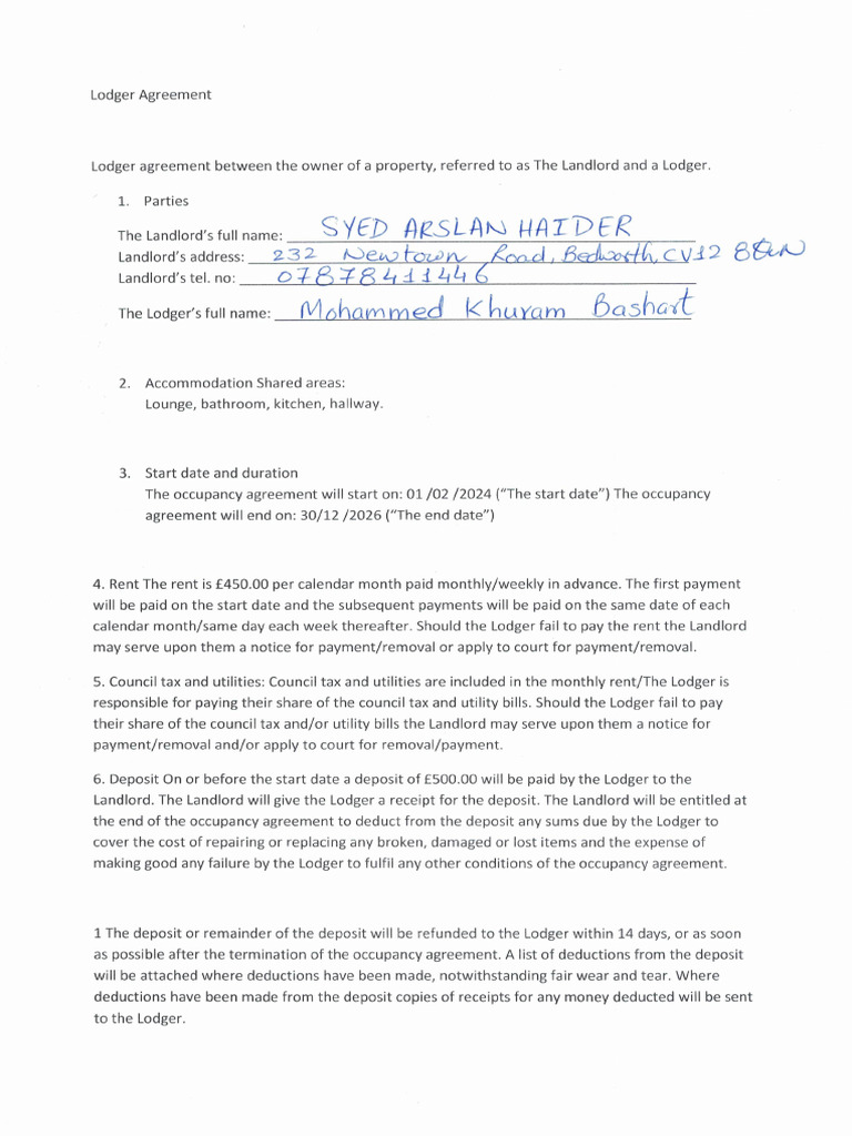 Rental Agreements | PDF
