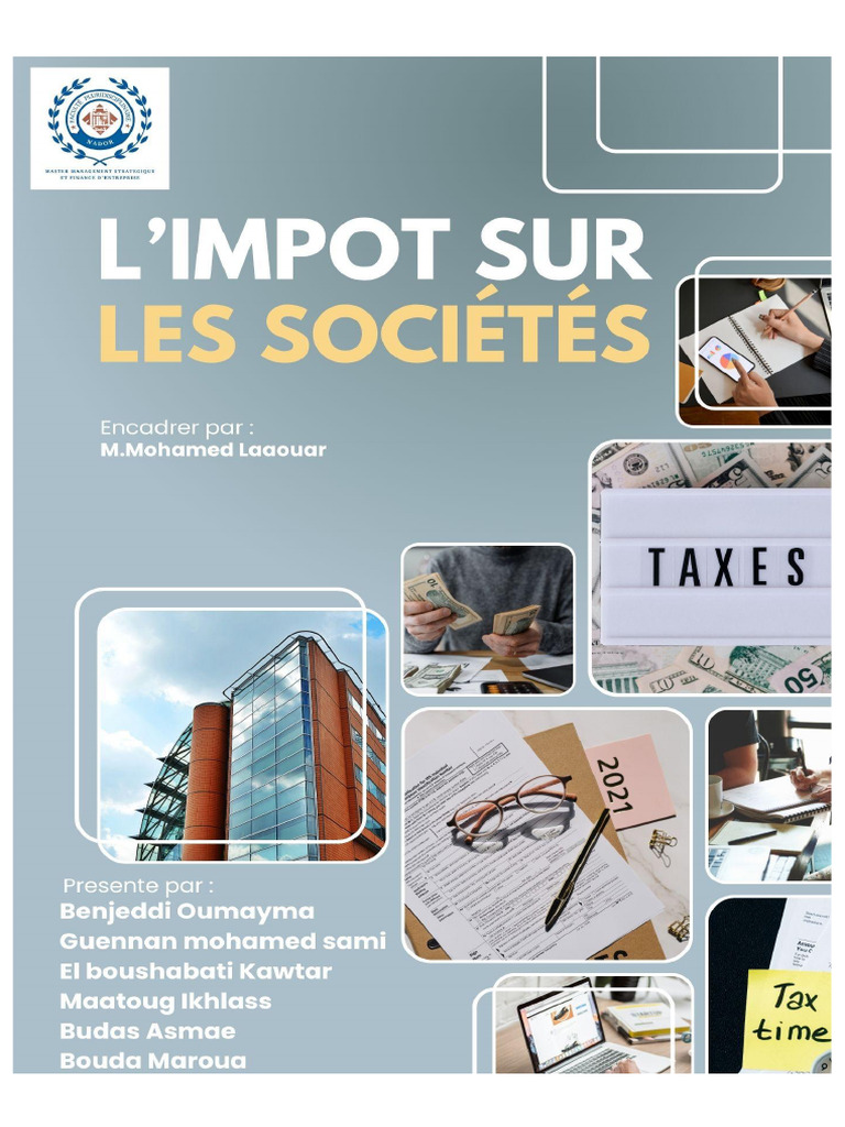 Régime de l'Impôt sur les Sociétés au Maroc | PDF | Impôts | Dépréciation