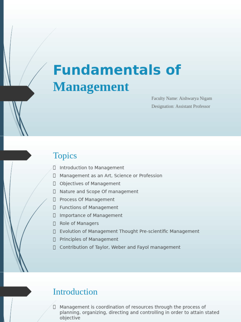 Fundamentals of Management Overview | PDF | Economies | Business