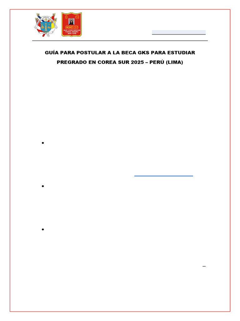 Guía para Postular A La Beca Gks para Estudiar Pregrado en Corea Sur ...