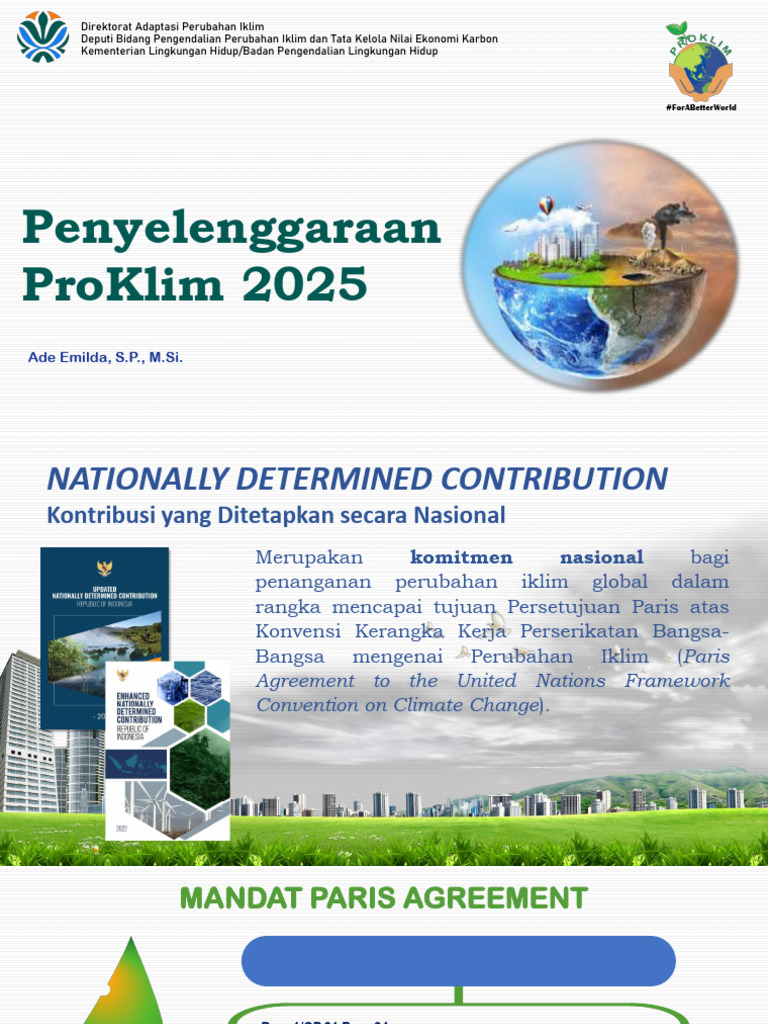 ProKlim: Komitmen Nasional Adaptasi Iklim | PDF
