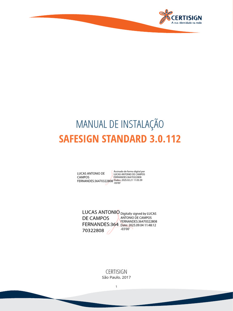 Instalação do SafeSign Standard 3.0.112 | PDF | Microsoft Windows ...