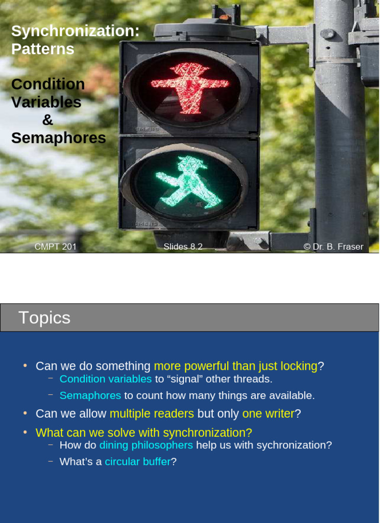 Synchronization with Condition Variables & Semaphores | PDF | Operating ...