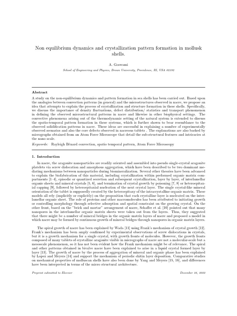 Manuscript Nacre Patterns | PDF | Convection | Scanning Electron Microscope