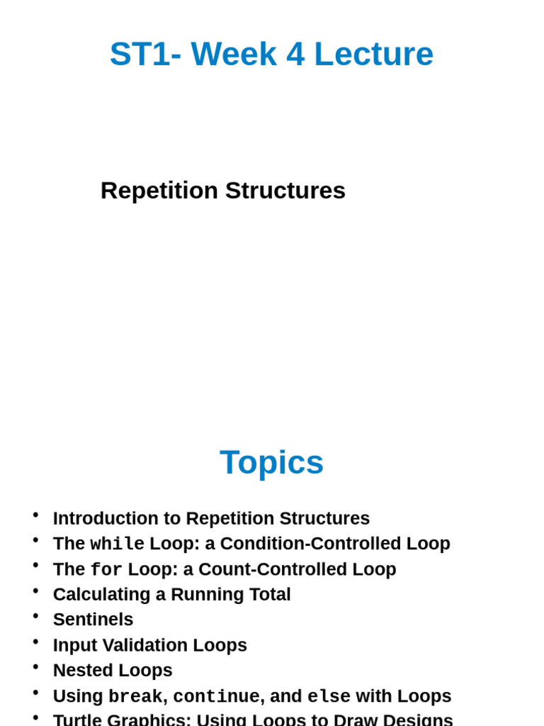 Understanding Loop Structures in Programming | PDF | Control Flow | Sales
