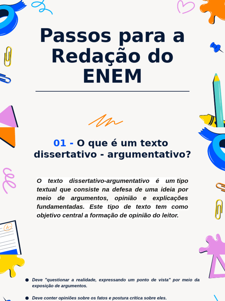 Passos para Redação do ENEM | PDF