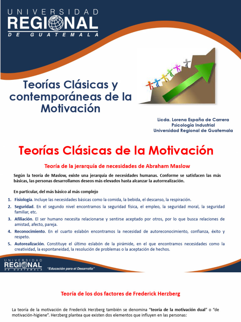 Teorías de Motivación en Recursos Humanos | PDF | Motivacional | Motivación