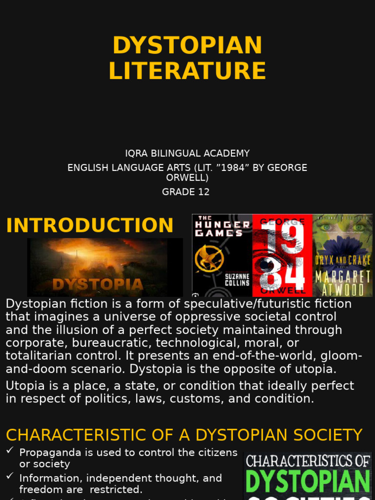 Dystopian Literature Overview | PDF