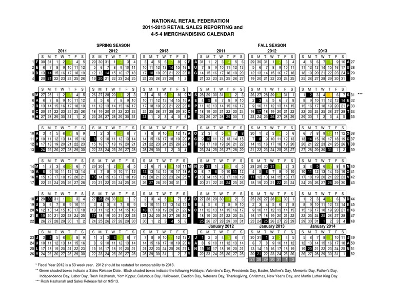 Nrf 454 Calendar Customize and Print