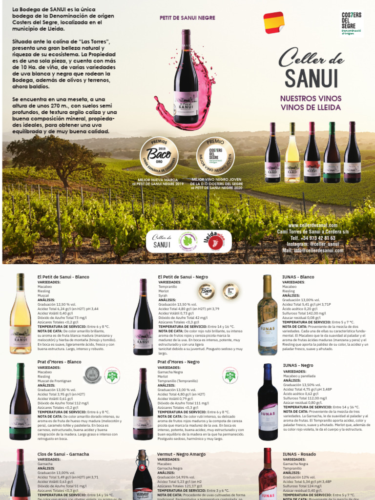 Mostra Triptic CAST | PDF | Variedades De Uva De Vino | Bebidas Fermentadas