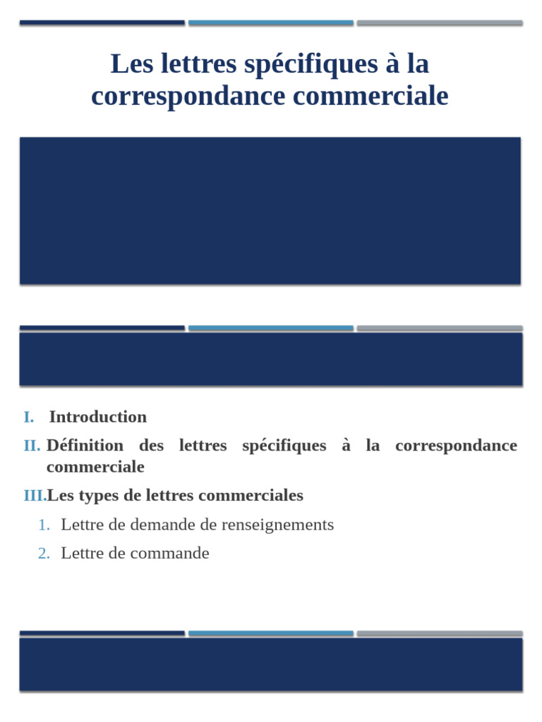 Lettres de correspondance commerciale | PDF | Facture | Commercialisation